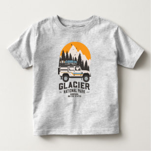 Vintage Glacier National Park Road Trip Montana To Toddler T-Shirt