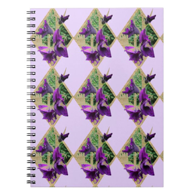Vintage Gladiole  Notebook (Front)