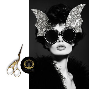 Vintage Glam Batwing Sunglasses Edgy DIY Decoupage Tissue Paper