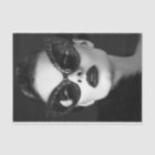 Vintage Glam Black & Crystal Cat-Eye Decoupage