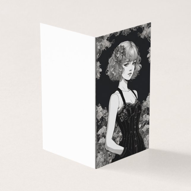 Vintage Glamor Little Black Dress LBD Blank (Outside)