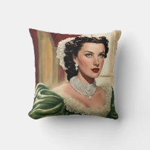 Vintage Glamor Square Pillow