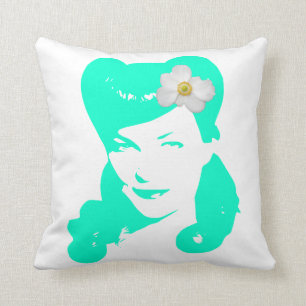 Vintage Glamour Girl Cushion