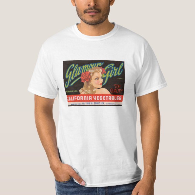 Vintage Glamour Girl Label Shirt (Front)
