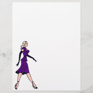 Vintage Glamour Girl, Retro Blonde Secretary Flyer