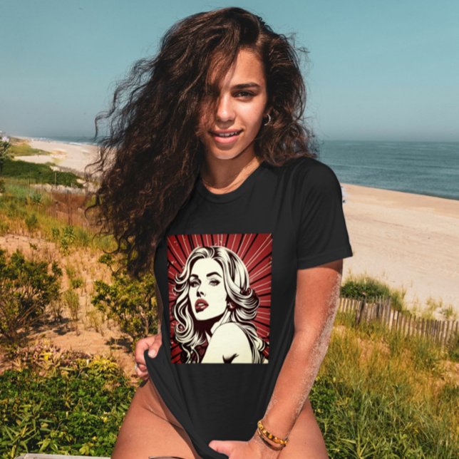 Vintage Glamour: Retro Film Noir T-Shirt (Vintage Glamour: Retro Film Noir)