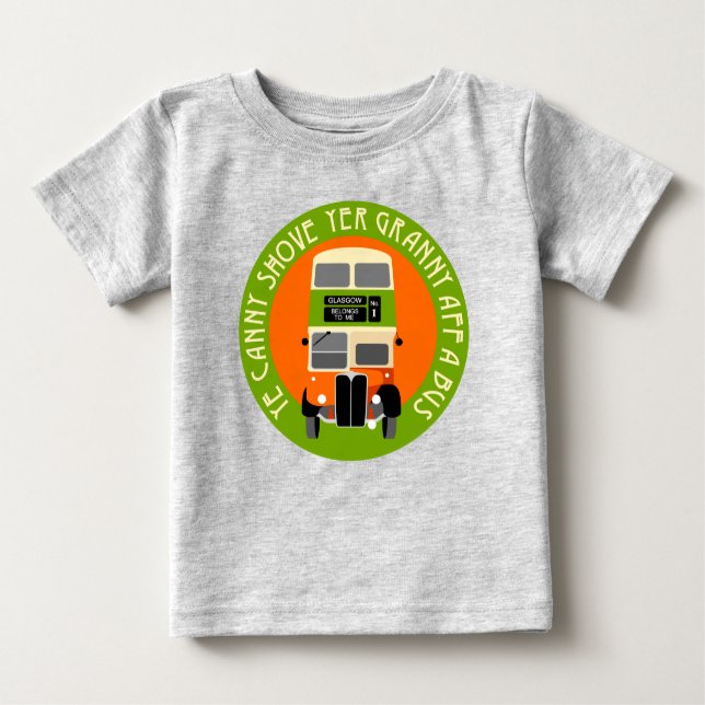 Vintage Glasgow Double-decker bus Baby T-Shirt (Front)