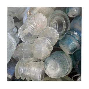 Vintage Glass Insulators Tile