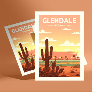 Vintage Glendale Arizona Postcard