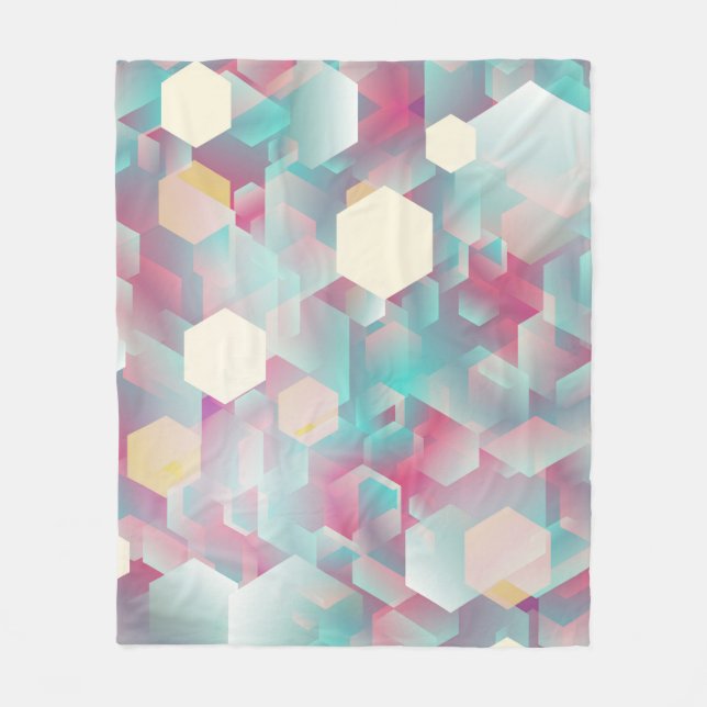 Vintage Glittering Confetti Background. Fleece Blanket (Front)