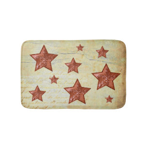 Vintage Glitzerstern Bath Mat