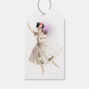 Vintage Glowing Butterfly Fairy Baby Shower Gift Tags