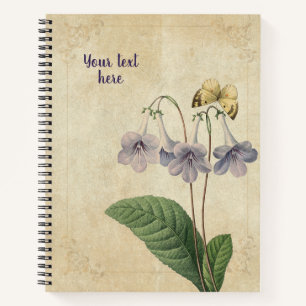 Vintage Gloxinia Notebook