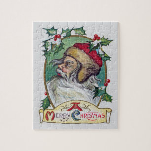 Vintage Gnome Christmas Jigsaw Puzzle