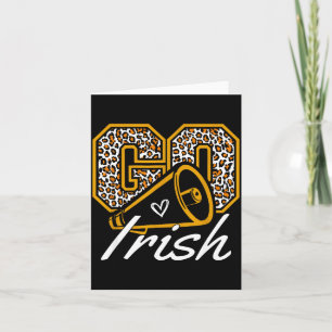 Vintage Go Cheer Irish School Srit For Women Girls Card