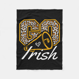 Vintage Go Cheer Irish School Srit For Women Girls Fleece Blanket