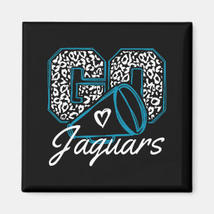 Vintage Go Cheer Jaguars Back To School Srit Magnet
