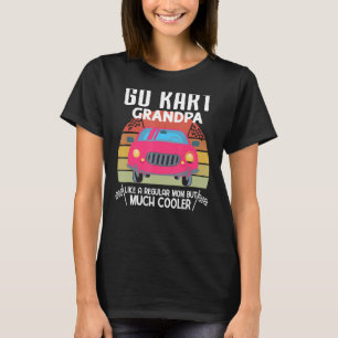 Vintage Go-Kart grandpa funny go Kart-drivers car T-Shirt
