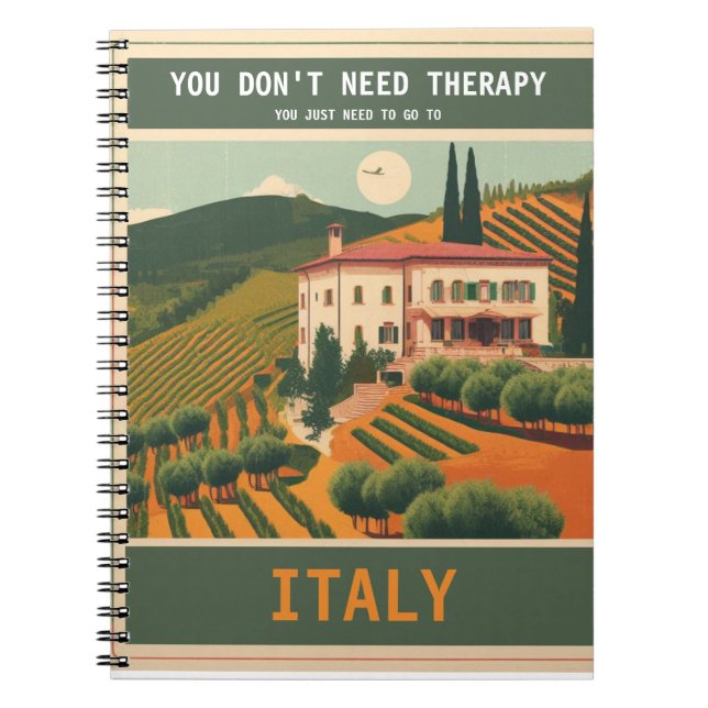 Vintage "go to Italy" Notebook (Front)