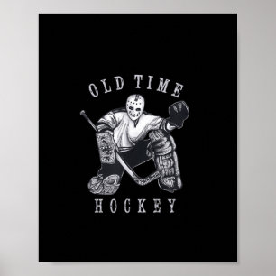 Vintage  Goalie Vintage Hockey  Poster