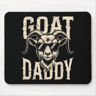 Vintage Goat Dad Goat Lovers Daddy Fathers Day Mouse Pad