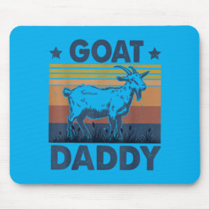 Vintage Goat Daddy Fathers Day Dad Ever Goat Lover Mouse Pad