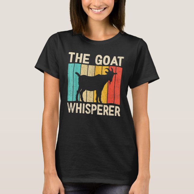 Vintage Goat  The Goat Whisperer Farmer T-Shirt (Front)