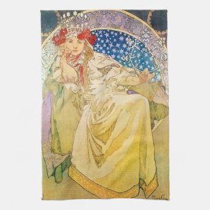Vintage Goddess Tea Towel