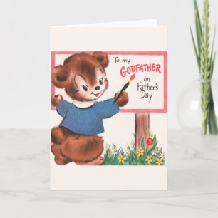 Vintage Godfather Father's Day Card