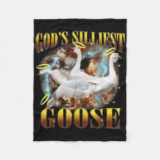 Vintage Gods Silliest Goose Funny Silly Goose Pun Fleece Blanket