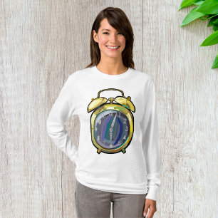 Vintage Gold Alarm Clock Retro Timepiece T-Shirt