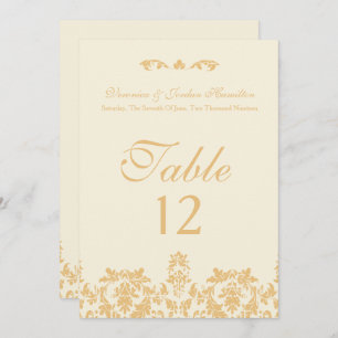 Vintage Gold, Antique Table Cards