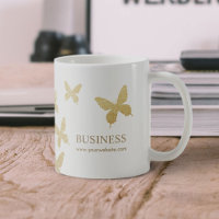 Vintage Gold Butterflies Elegant Business