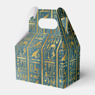 Vintage Gold Egyptian Paper Print Favour Box