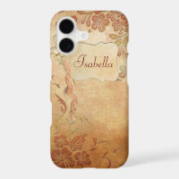 Vintage Gold Floral Personalised