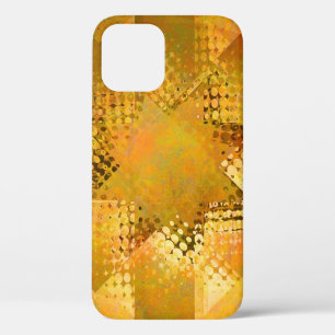 Vintage gold halftone star Case-Mate iPhone case