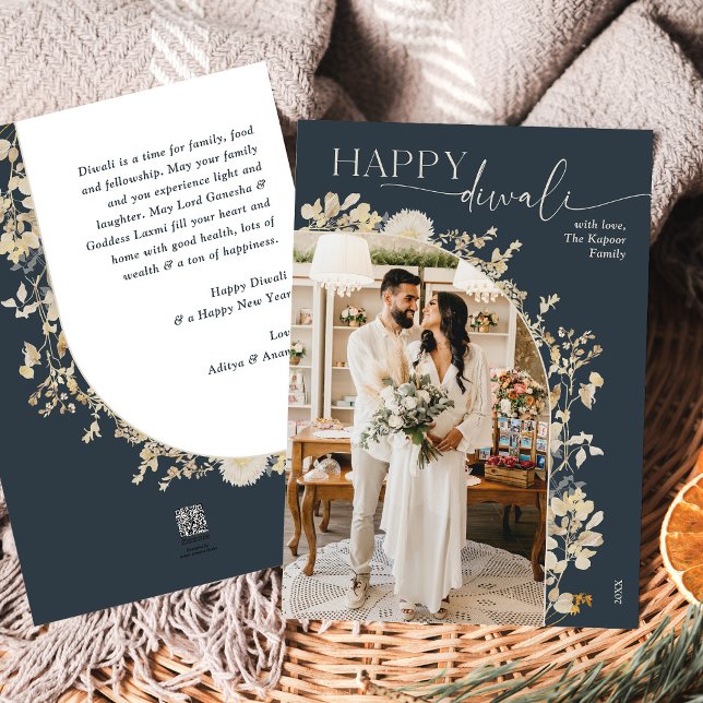 Vintage Gold Happy Diwali Photo Cards (Creator Uploaded)