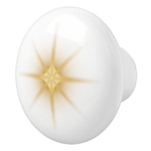 Vintage Gold Starburst Ceramic Knob