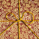 Vintage Gold Swirls Pattern Elegant Red Christmas Tissue Paper<br><div class="desc">Indulge in the timeless allure of vintage design with our elegant tissue paper. Adorned with graceful swirls of faux gold and a rich red palette,  it's the perfect finishing touch to any gift or presentation. Elevate your giving game with this sophisticated selection.</div>