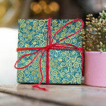    Vintage Gold Swirls Pattern Luxury  Boho Classy