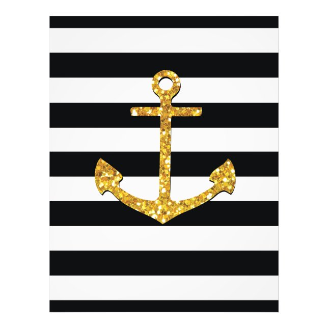 Vintage Golden Anchor Photo Print (Front)