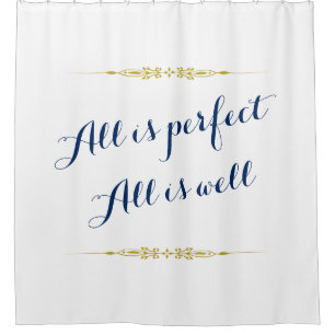 Vintage Golden Border Ornament I + your backgr. Shower Curtain