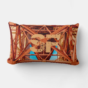 Vintage Golden Gate Bridge Lumbar Cushion