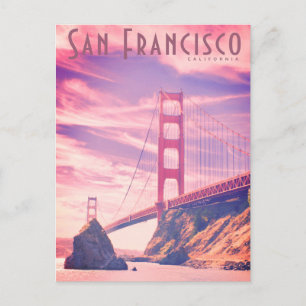 Vintage Golden Gate Bridge Travel Postcard