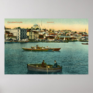 Vintage Golden Horn Constantinople ca 1900 Poster