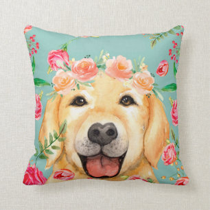 Vintage Golden Retriever Cushion