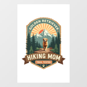 Vintage Golden Retriever Hiking Mum Trail Tested M