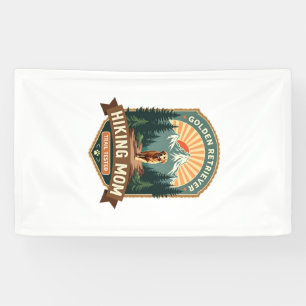 Vintage Golden Retriever Hiking Mum Trail Tested M Banner