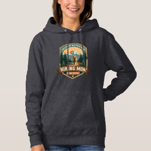 Vintage Golden Retriever Hiking Mum Trail Tested M Hoodie