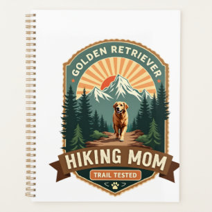 Vintage Golden Retriever Hiking Mum Trail Tested M Planner